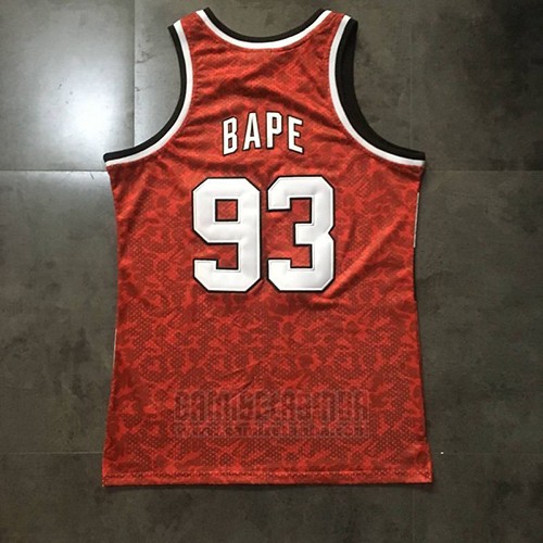 Camiseta Portland Trail Blazers Bape #93 Retro Rojo